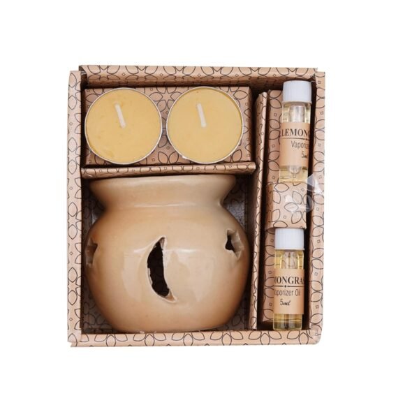 Fragrance Heat Diffuser Gift Set with Tealight Candles