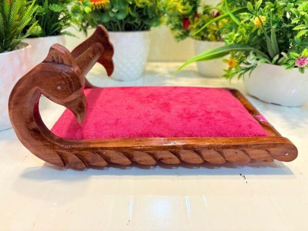 Laddu Gopal Ji Wooden Bed & Singhasan (Sofa Bed, Radhe Krishna Bed for Pooja Mandir/Home Temple)